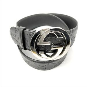 Gucci signature leather belt 100% authentic